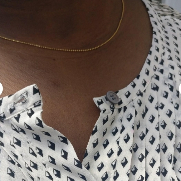 CLUB MONACO PURE SILK LINED DIAMOND DRESS - Picture 3 of 4